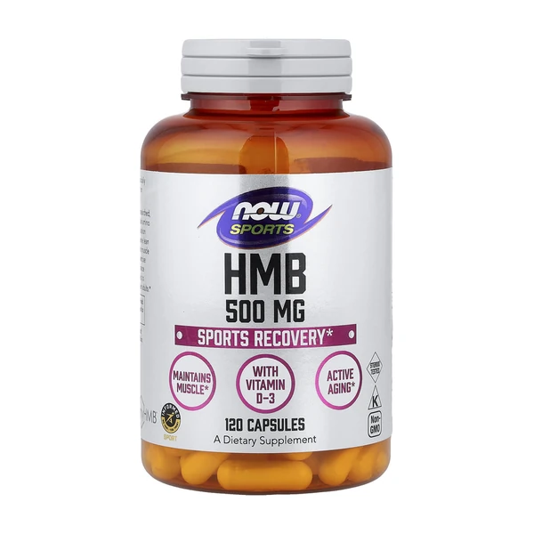 HMB NOW Foods HMB 500 мг, 120 растительных капсул