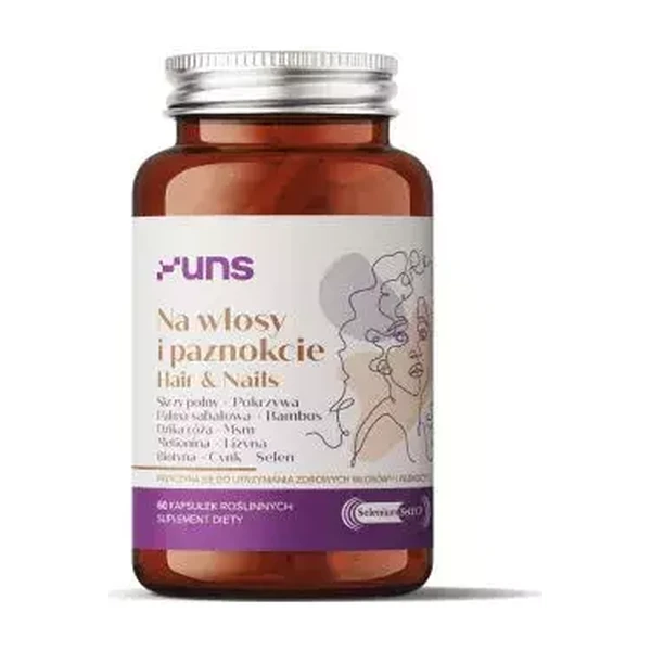 Для волос и ногтей UNS HAIR &amp; NAILS, 90 вег.капсул