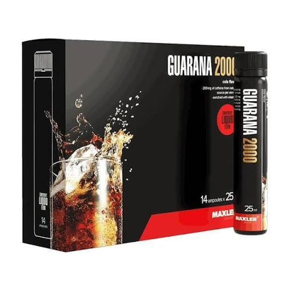 Энергетик Гуарана шоты Maxler Guarana 2000 14 шт по 25 мл