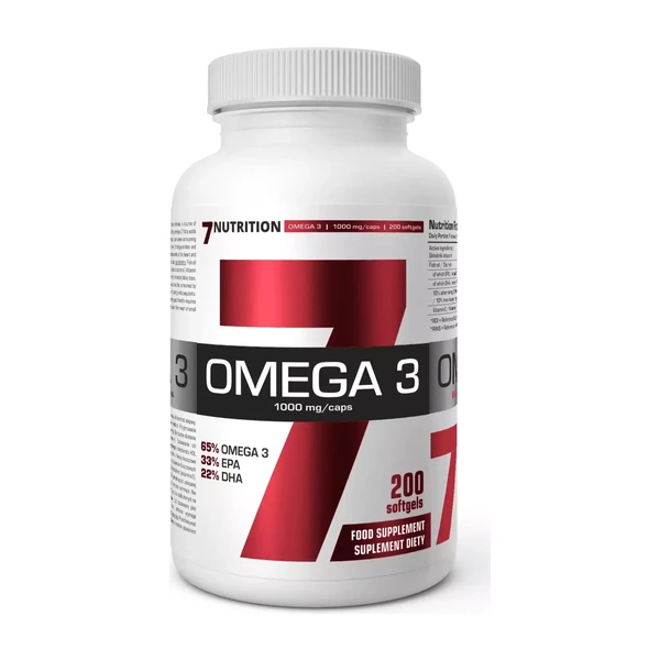 Омега-3 7Nutrition Omega-3 65% 1000 mg, 200 капсул