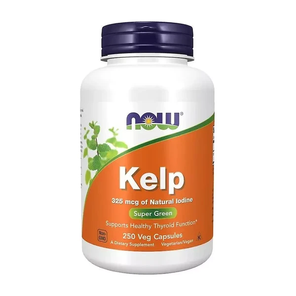 Келп (Йод) Now Kelp 325 мкг, 250 веган капсул