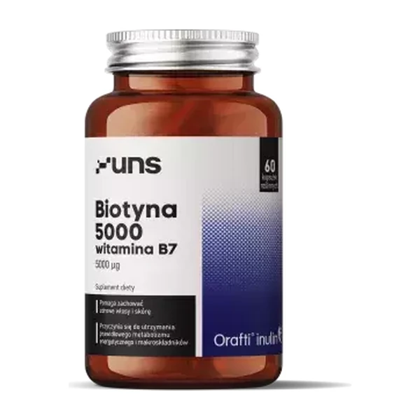 Биотин UNS BIOTIN 5000 (60 caps. vege)
