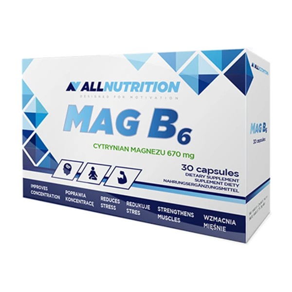 Витамин магний B6 AllNutrition MAG B6, 30 капс