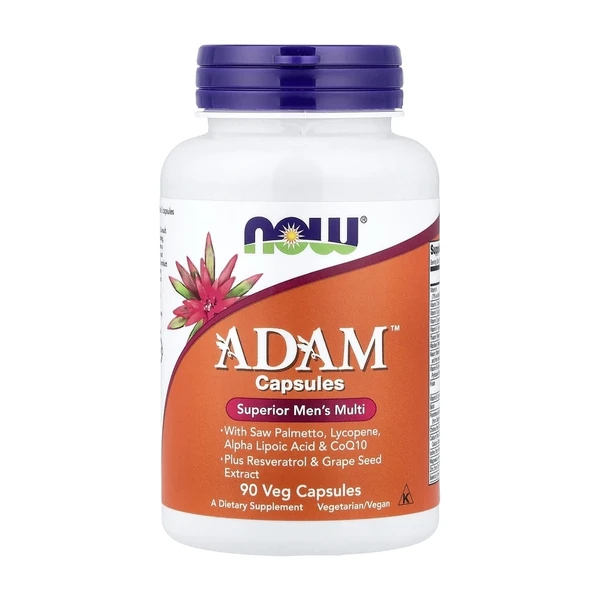 Мужской мультивитаминный комплекс NOW Foods ADAM Male Multiple Vitamin, 90 растительных капсул