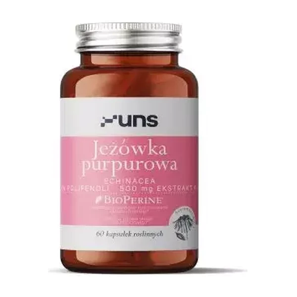 Фиолетовая эхинацея + биоперин UNS JEŻÓWKA PURPUROWA + BIOPERINE, 60 капсул