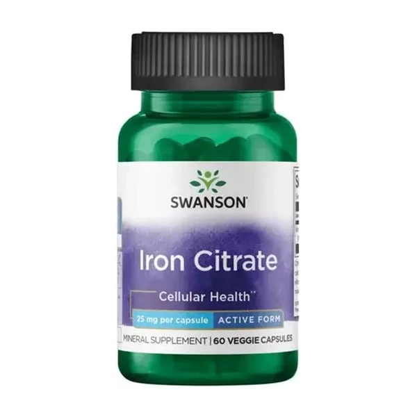 Цитрат железа Swanson Iron Citrate 25 мг, 60 капс