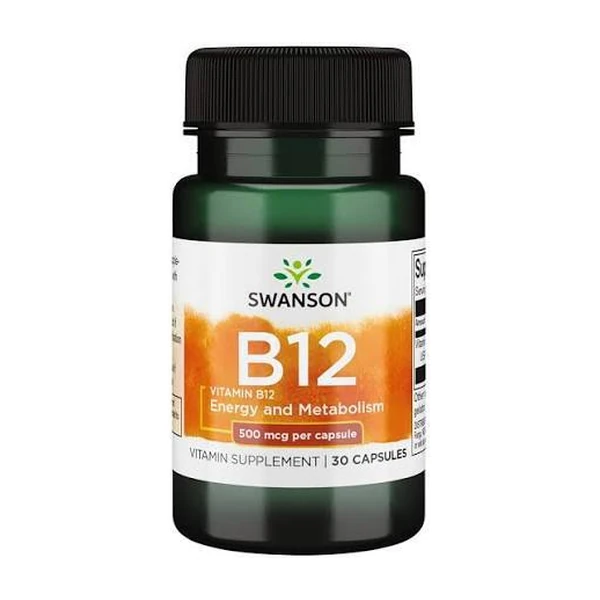 Витамин B-12 Swanson vitamin B-12 500 mcg - 30 капсул