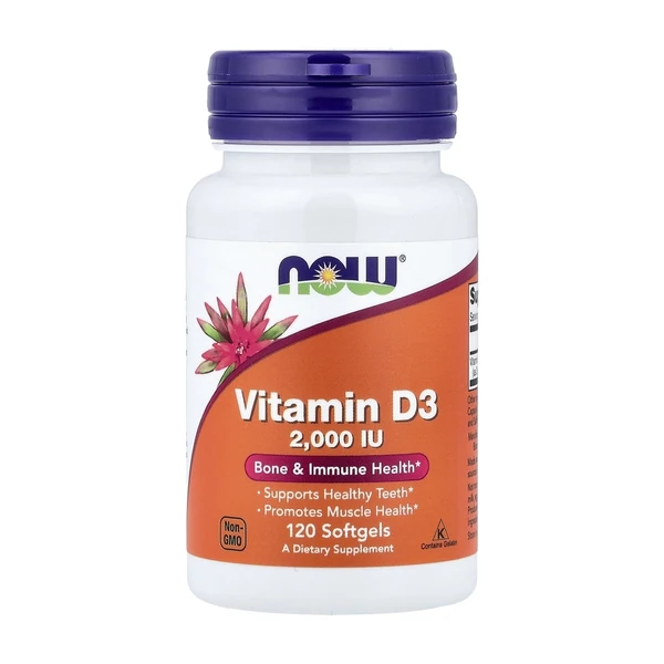Витамин D3 NOW Vitamin D3 2000 (120 кап)