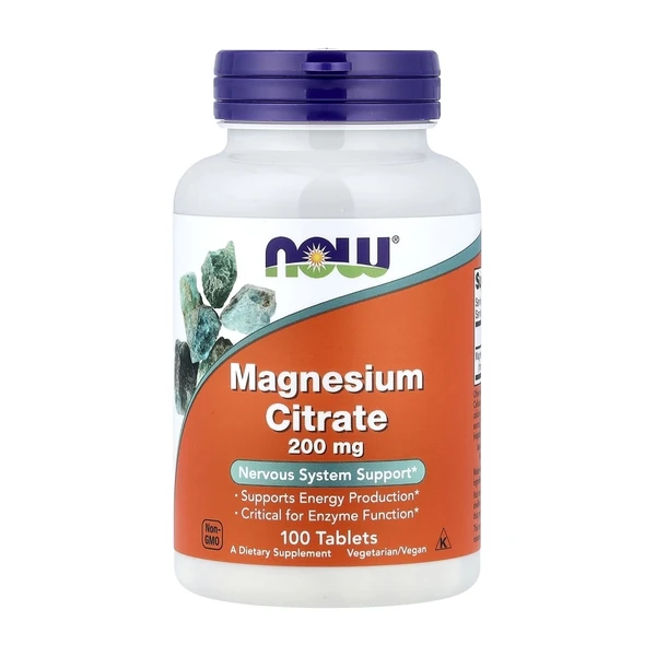 Магний Цитрат Now Magnesium Citrate 200 мг 100 таб