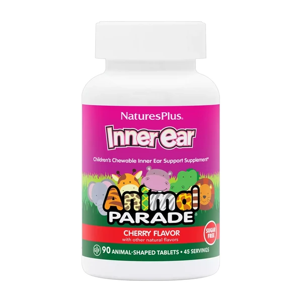 Детские жевательные таблетки Nature's Plus Kids Inner Ear Support Chewable, 90 таблеток