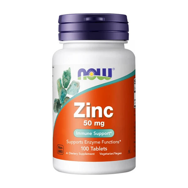 Глюконат цинка Now Zinc Gluconate 50 mg, 100 таб