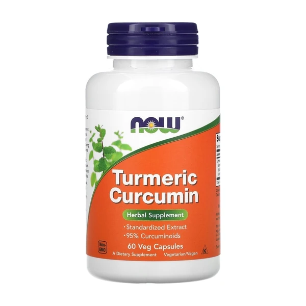 Экстракт куркумы куркумина Now Turmeric Curcumin Extract, 60 вег.капсул
