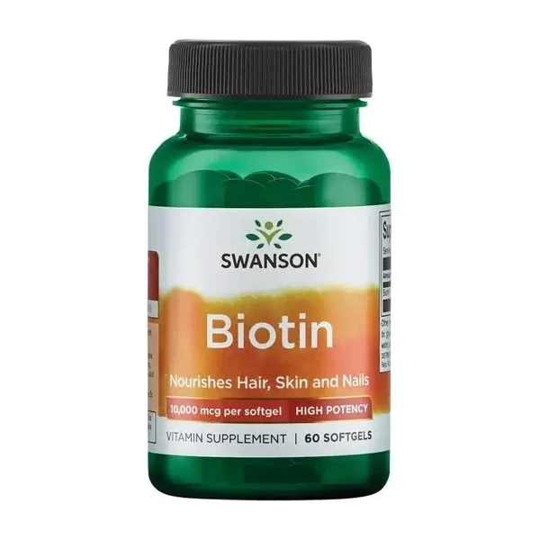 Биотин Swanson Super Strenght Biotin 10000 mcg - 60 капс