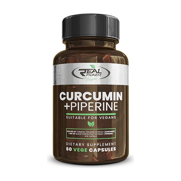 Куркумин + Пиперин Real Pharm Curcumin + Piperine, 60 капсул