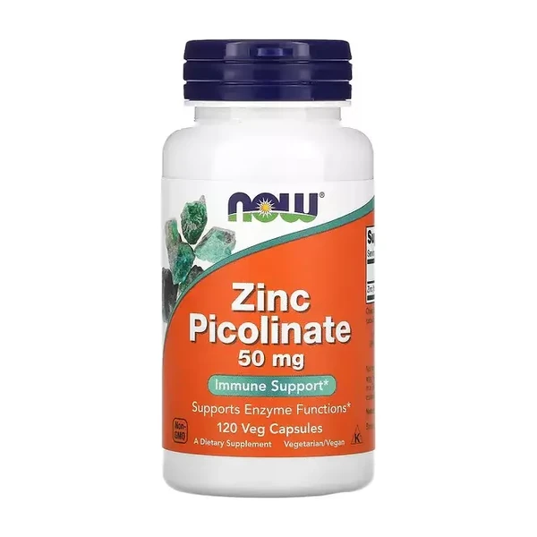 Пиколинат цинка Now Zinc Picolinate 50 мг 120 капc