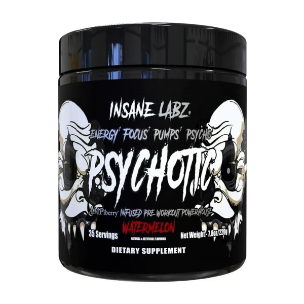 Психотик Psychotic Black Insane Labz Предтренировочный комплекс, 220 г