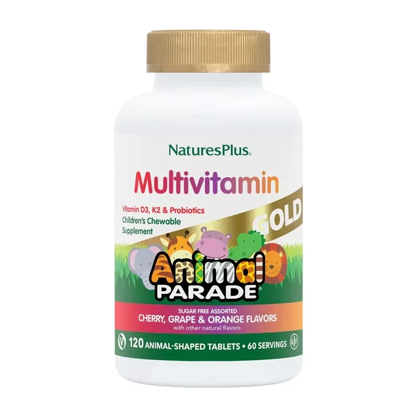 Жевательные мультивитамины Nature's Plus Children’s Gold Multivitamin для детей, 120 таблетки