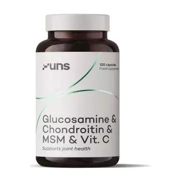 Глюкозамин, хондроитин, МSМ и витамин С UNS Glucosamine &amp; Chondroitin &amp; MSM &amp; vit.C (120 kaps.)