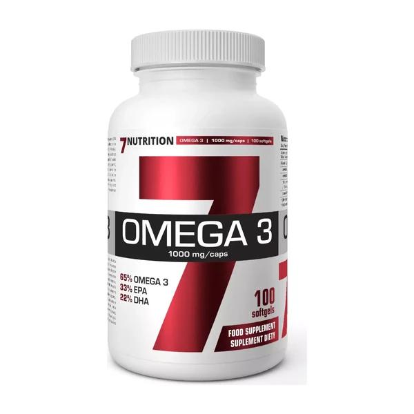 Омега-3 7Nutrition Omega-3 65% 1000 mg, 100 капсул