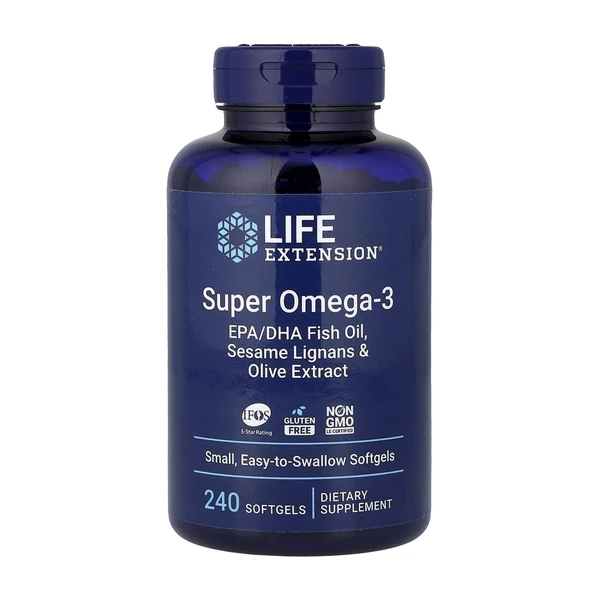 Омега 3 Life Extension Super Omega-3 EPA/DHA Fish Oil 240 cap