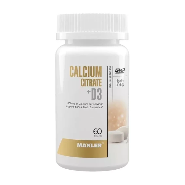 Кальций цитрат + Витамин Д3 Maxler Calcium Citrate + Vitamin D3, 60 таблеток