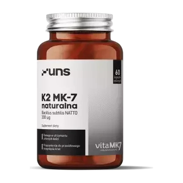 Витамины К2 MK-7 UNS NATURALNA WITAMINA K2 MK-7, 60 капс